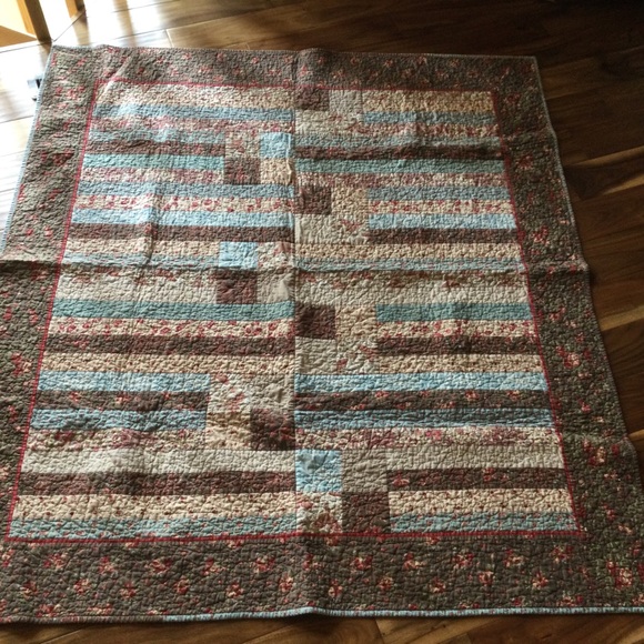 Beautiful Handcrafted Cotton Quilt Size 61x54 - Picture 3 of 8